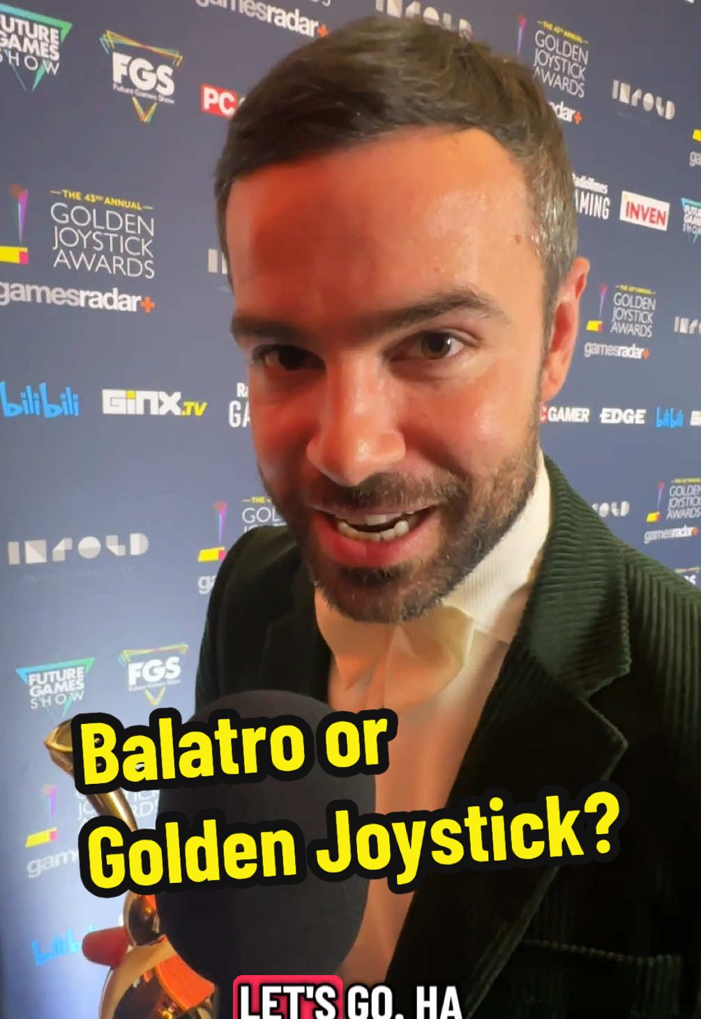 @Ben Starr chooses Gros Michel joker in #balatro over his Golden Joystick award for his work in Clair Obscur Expedition 33 😂#goldenjoystickawards @sandfallinteractive #expedition33