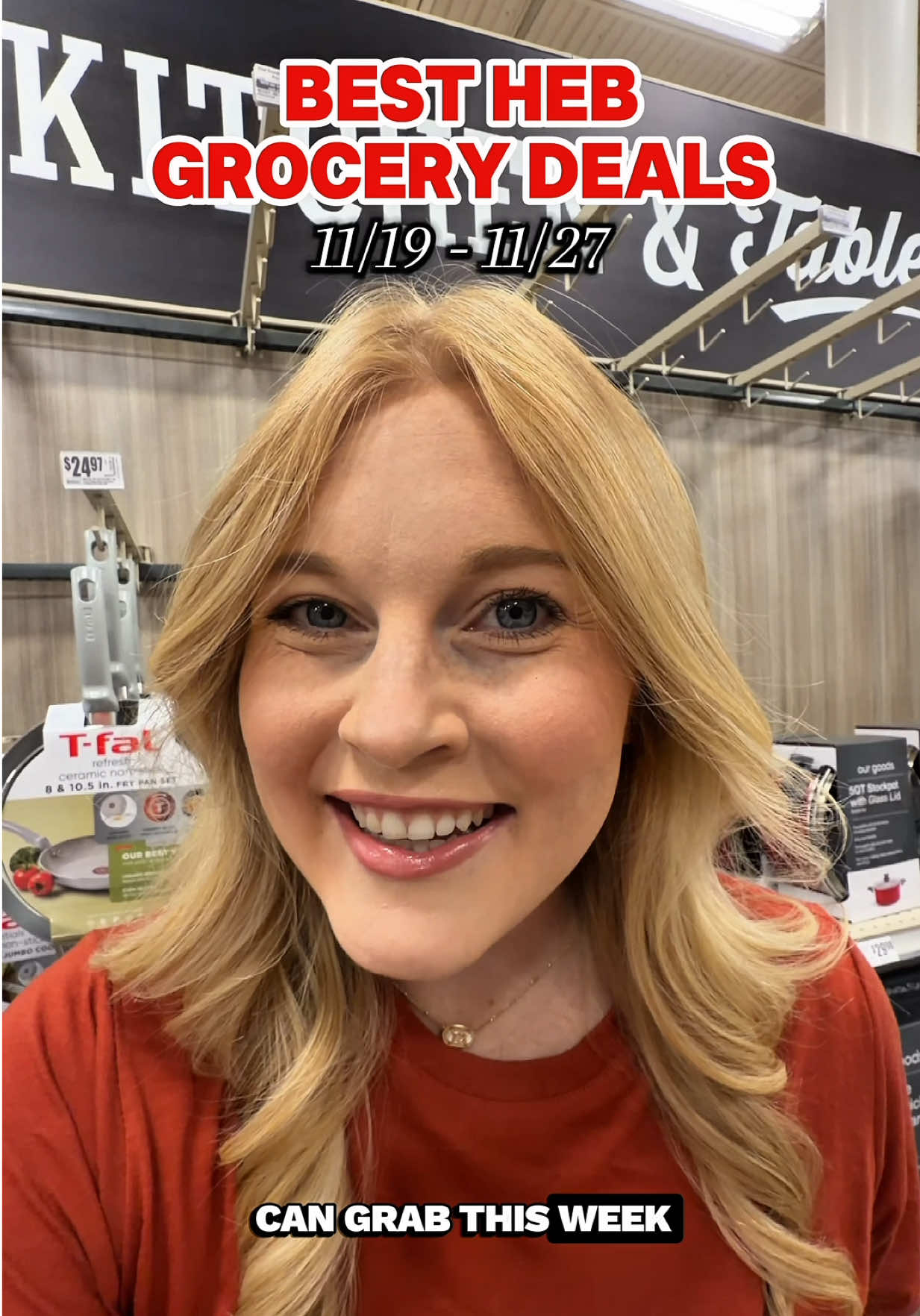 Never pay full price for groceries and stretch your monthly grocery budget by couponing! These are some of the best grocery deals that you can score this week at HEB and all you need is your phone to save! #heb #hebdeals #deals #couponing #savingmoney