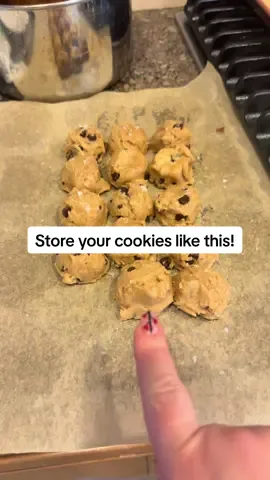 Love doing this! I’m always ready for company! #cookiedough #frozencookiedough #baking #homemadefood #holidays 