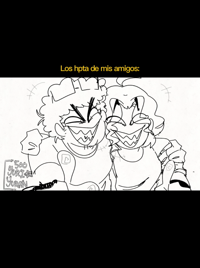 JAJA LE FALTA PIJA 🗣️🗣️🗣️🫵 (dígame que no soy la única que tiene amigos así XD )#animationmeme #meme #humor #dibujodigital #animation 