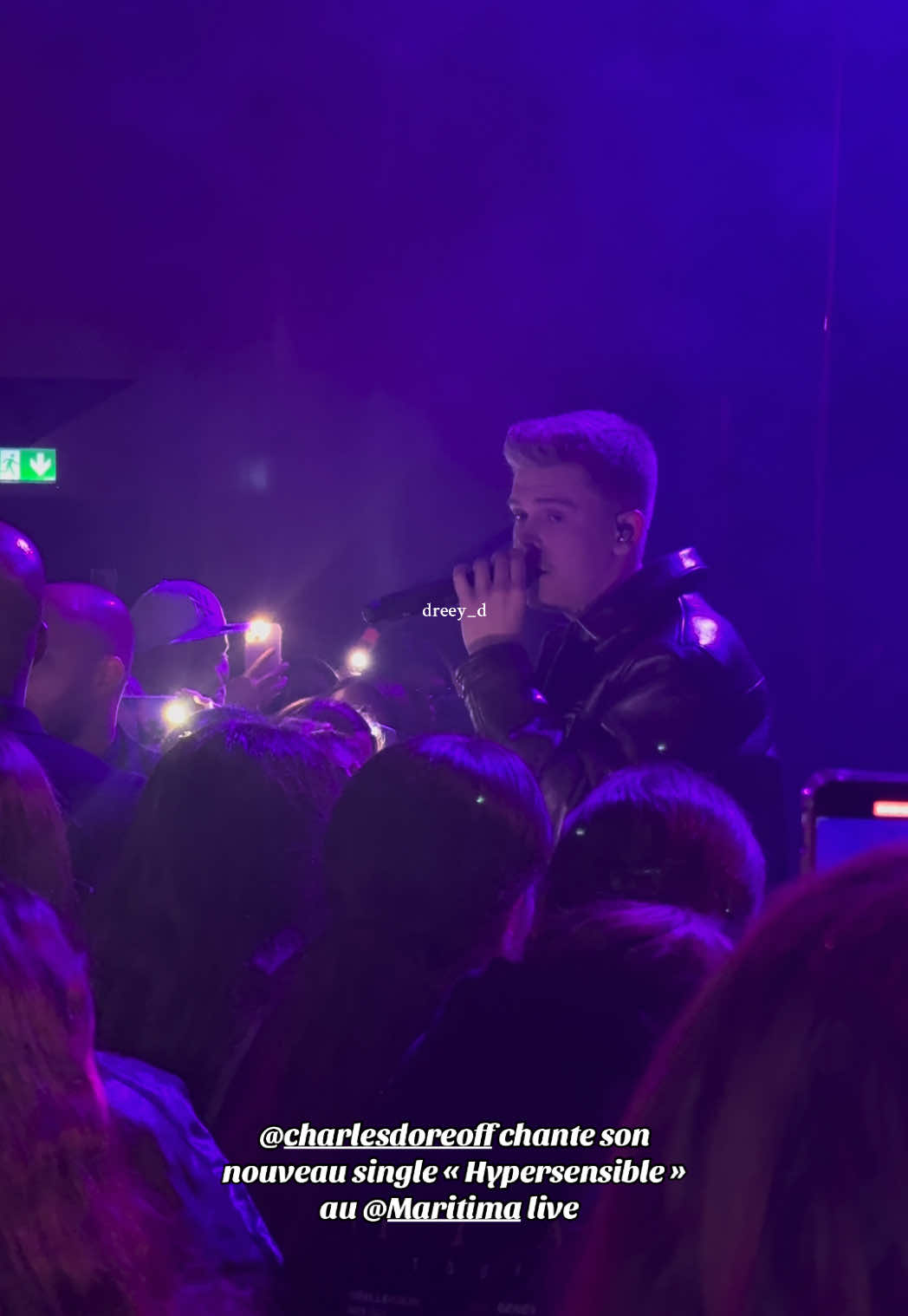 Hypersensible, le nouveau single de @charlesdoreoff au @Maritima live à Velaux. Je me retrouve tellement dans ses mots. Merci pour ce moment 🫶🏻 #charlesdore #charles #maritimalive #hypersensible #staracademy 