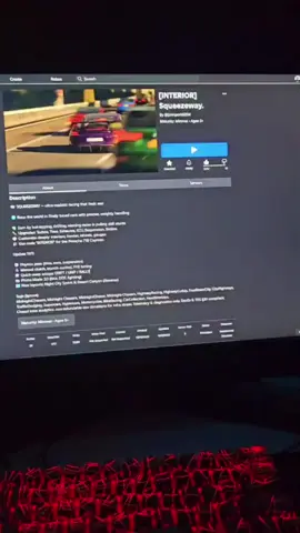 Game Name: SQUEEZEWAY  #roblox #realistic #graphic #gamestoplay #midnightchasersroblox 