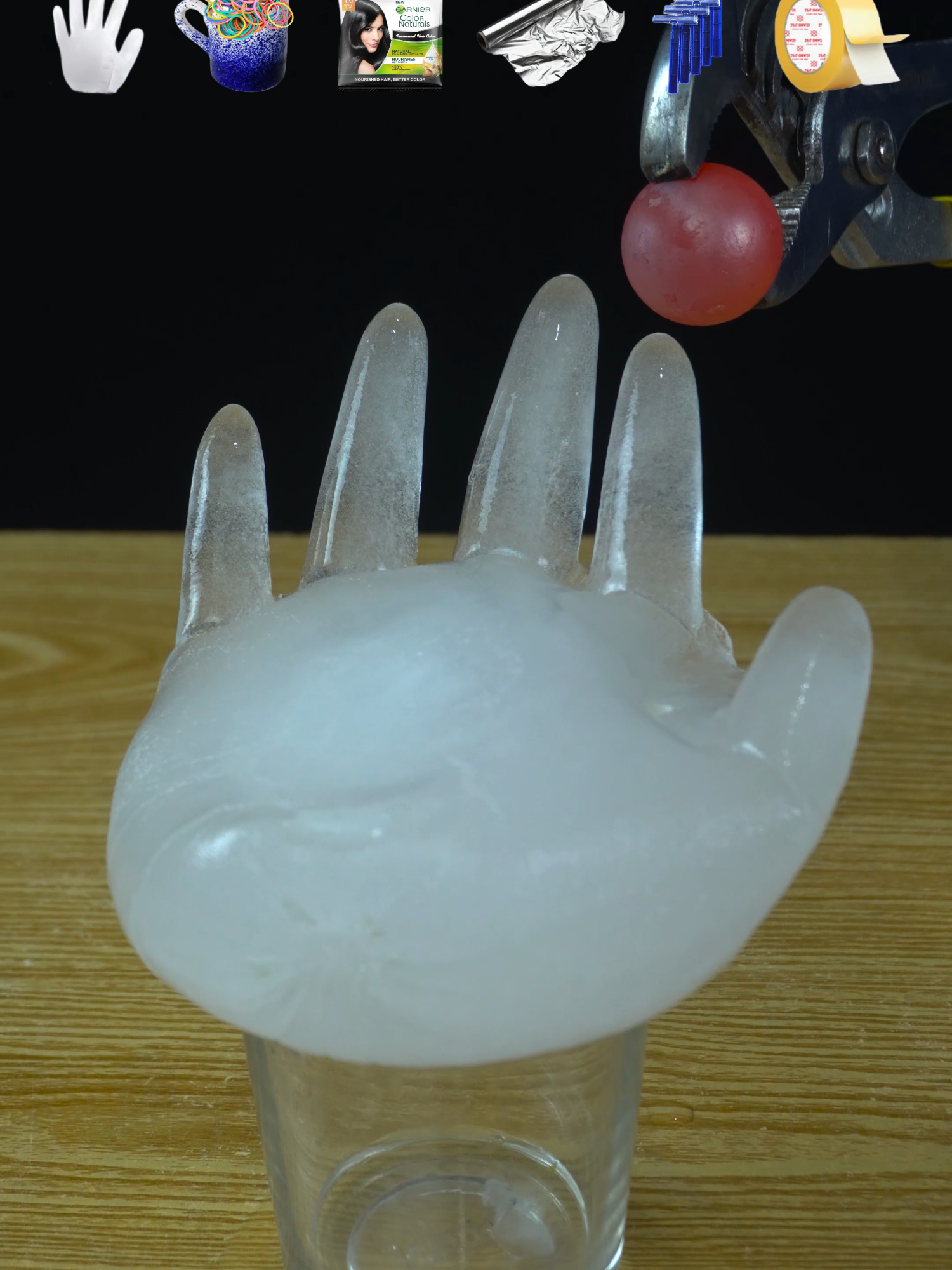 1000°C Red Hot Metal Ball vs ice hand + rubber band + garnier colour + aluminium foil + shaving eraser + ductape what will happend next? #experiment #asmr #satisfyingvideos #scienceexperiments #treanding #foruyou #fyp #tiktokviral #unitedstates #unitedkingdom #icehand #rubberband #garniercolour #aluminiumfoil #shaving #eraser #ductape #everything