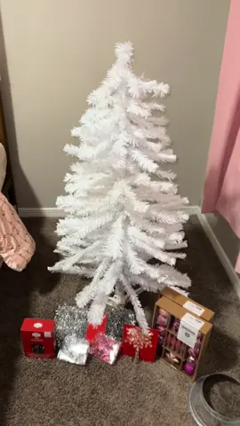 Poodie’s Christmas Tree 🩷 #christmas #minichristmastree #holidaydecor #girlmom #mommydaughter 