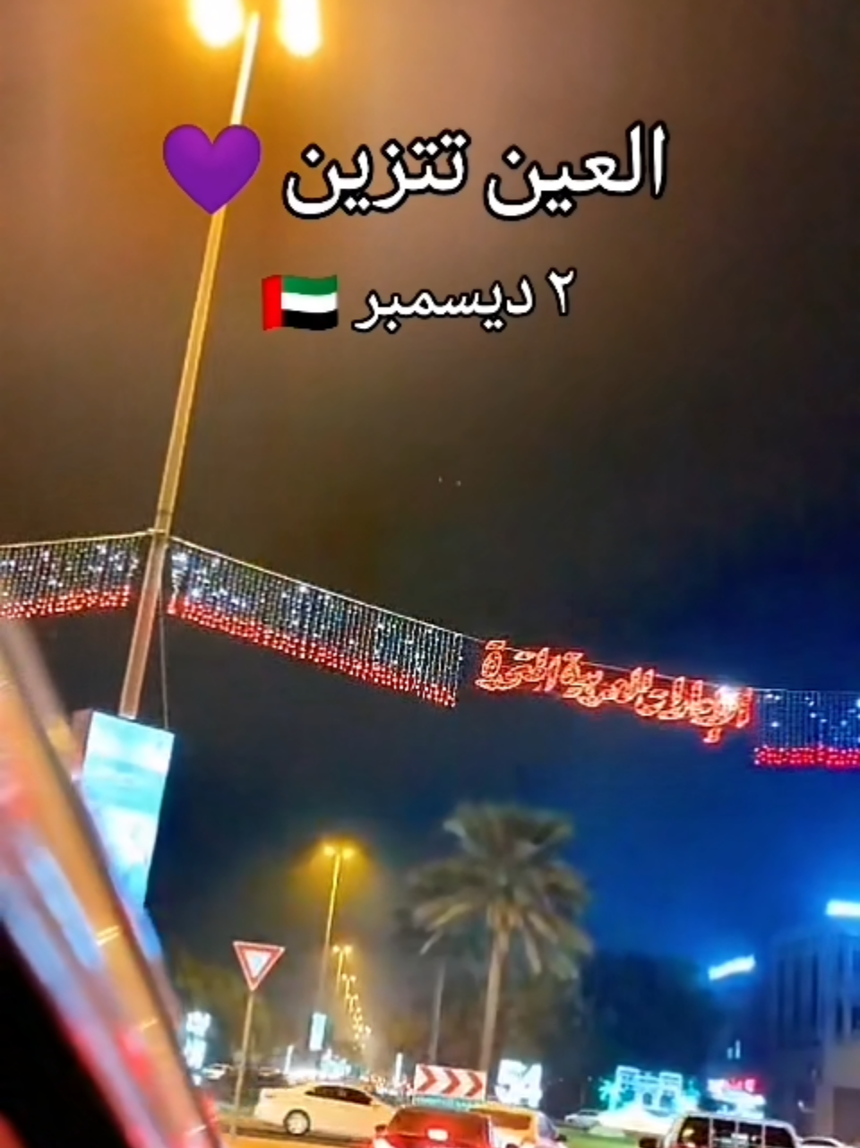 🇦🇪💜#العين_دار_الزين #العيد_الوطني_الاماراتي #alaincity #alain #جبل_حفيت 