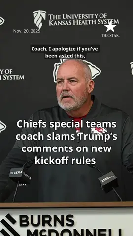 President Donald Trump joined ESPN’s “The Pat McAfee” show last week and made it clear how he felt about the NFL’s new-ish kickoff rule. Starting last year, a kicking team’s coverage players all line up on the receiving team’s 40-yard line. The return team has at least nine players between their own 30- and 35-yard lines. The kicker is at his own 35 and players receive the ball in a landing zone that stretches from the goal line to the 20. Chiefs special teams coordinator Dave Toub clearly didn’t agree with the critique Thursday. Read more at the comments at the link above. #Trump #Chiefs #KansasCityChiefs #NFL 