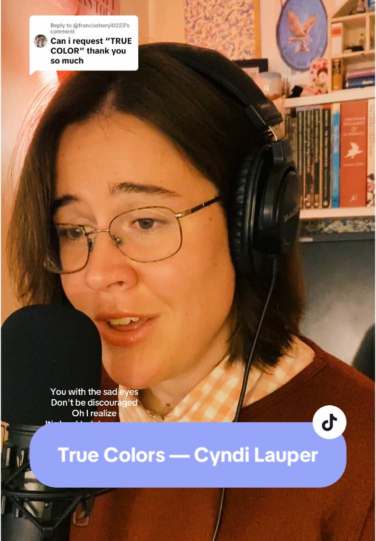 Replying to @@francissheryl0223 🌈 #truecolors #cyndilauper #lullaby #80s #80smusic #mirandaelloway #acoustic 