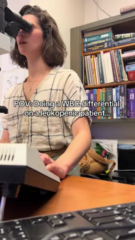 It took about 10minutes if you’re wondering 🥲  #clinpath #cbc #wbc #vetmed #medtech 