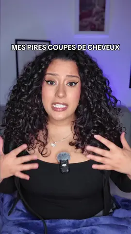 Pour vous c’est laquelle la PIRE coupe que j’ai faite ?? 😂😂😂 #humour #drole #storytime #cheveuxboucles #cheveux 