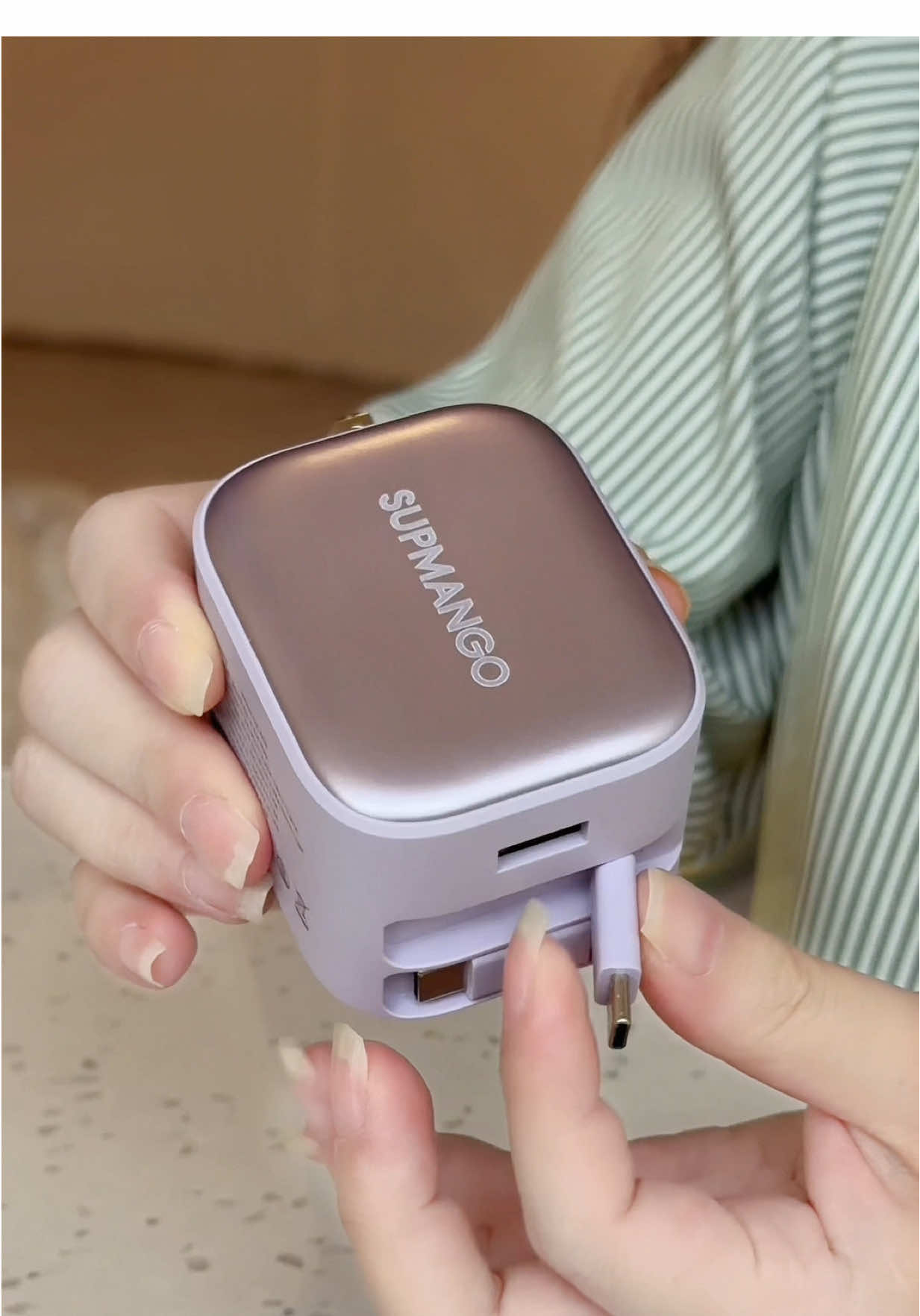 SUPMANGO Bộ sạc 35W GaN, bao giòm 2 cap đai 80cm