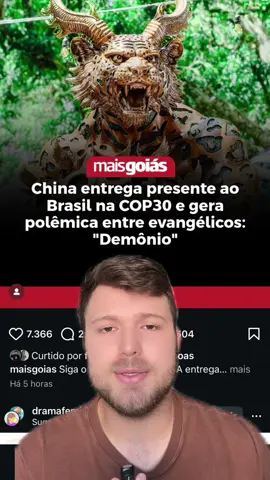 China entrega presente na cop30 e causa polêmica entre evangélicos #cop30 #presentechina #crente #governolula #dragaochines 