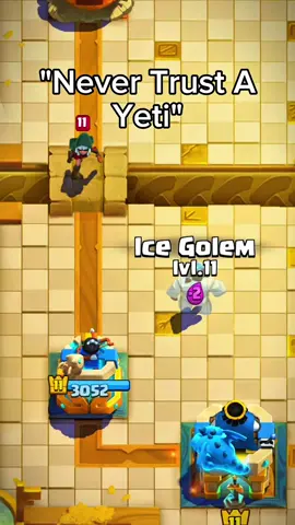 Power of Ice Golem 🥶 #clashroyale 