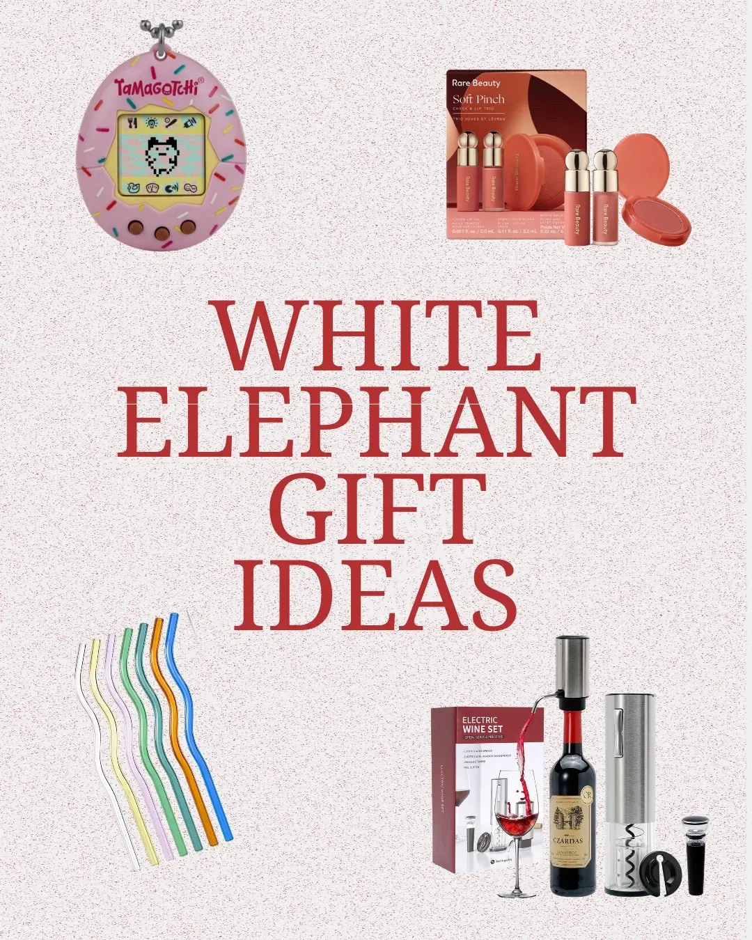 You can shop all these on my ShopMy if you need lìnks! White elephant gifts! Would include some of these for a favorite things party as well! 