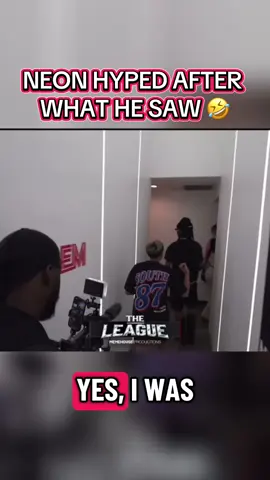 NEON HYPED AFTER  WHAT HE SAW 🤣 #neon #theleaguegroup #stream #fyp #viral 