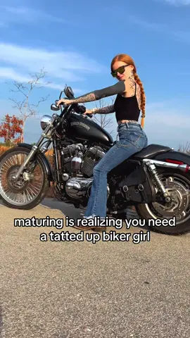 just saying .. #bikertok #bikergirl #harleydavidson #girlswhoride 