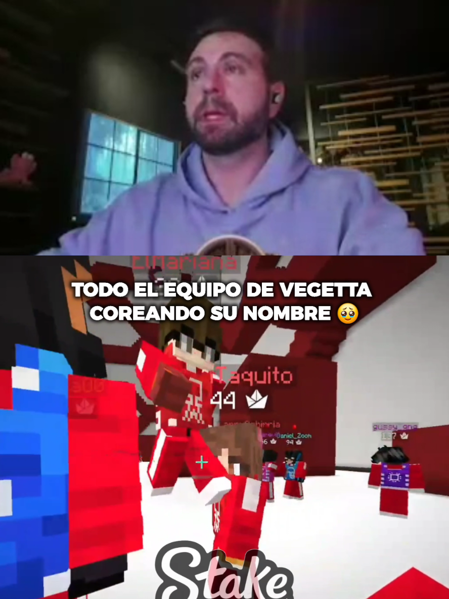 TODO EL EQUIPO DE VEGETTA COREANDO SU NOMBRE #vegetta #vegetta777 #squidcraftgames4 #squidcraftgames #squidgame 
