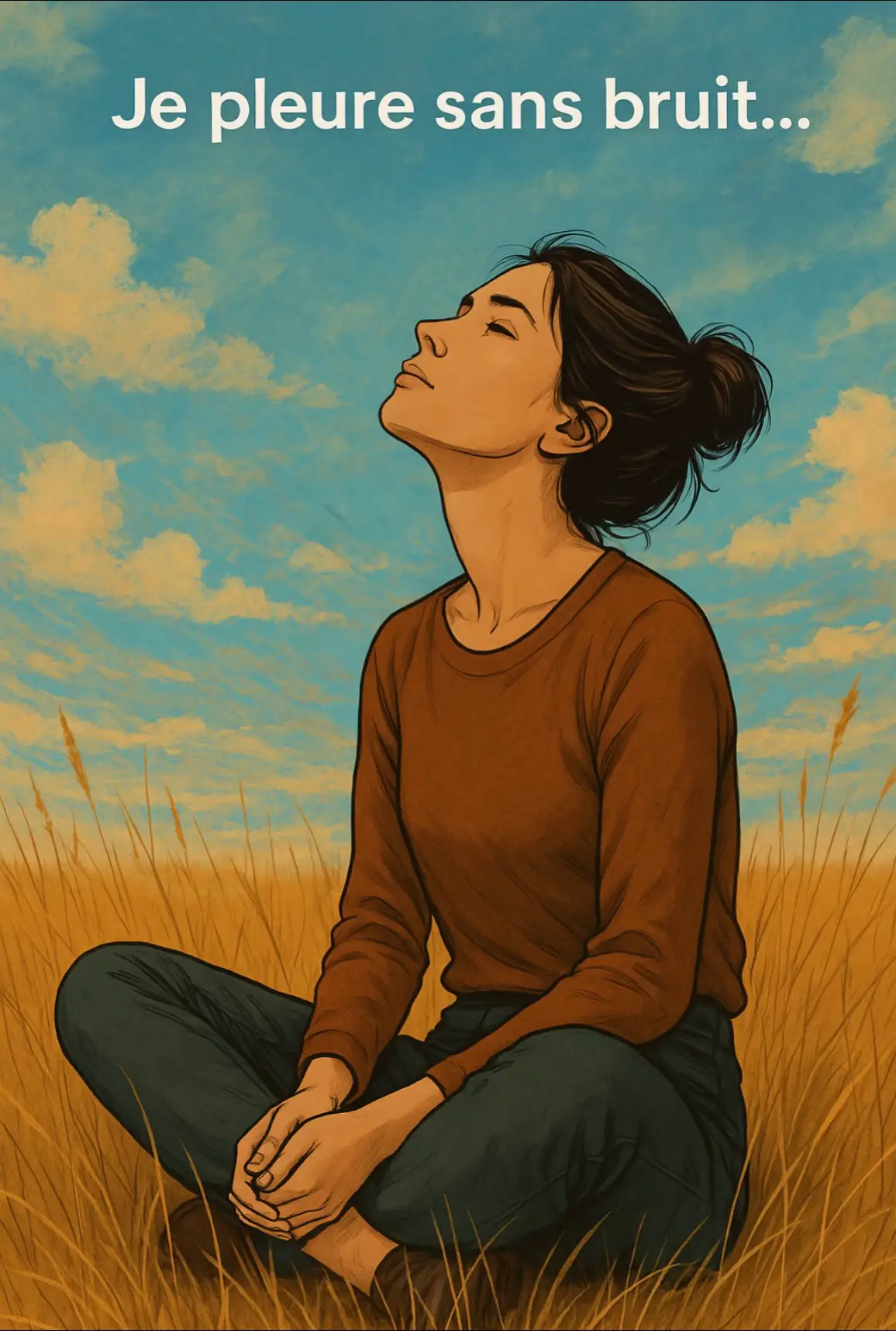 Je pleure sans bruit …  #triste #forceinterieure #emotion #fleurdame #messagedujour 