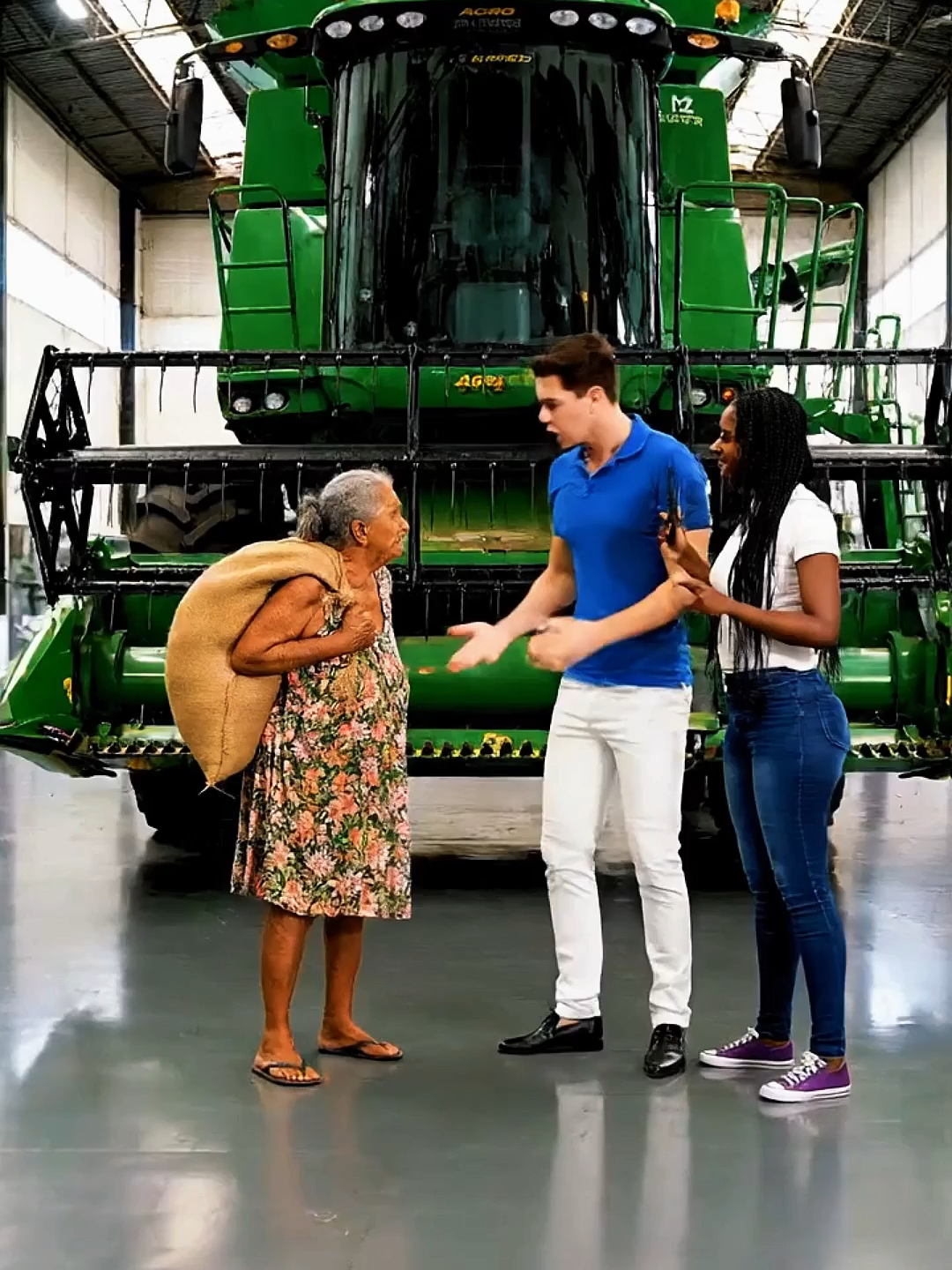 A catadora queria uma colheitadeira. Riram na cara dela. ♻️😢 