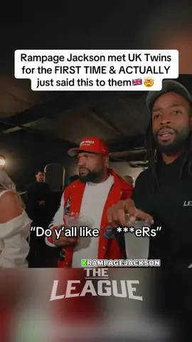 Rampage Jackson met UK Twins for the FIRST TIME & ACTUALLY just said this to them🇬🇧🤯#rampagejackson #uk #theleaguegroup #fyp