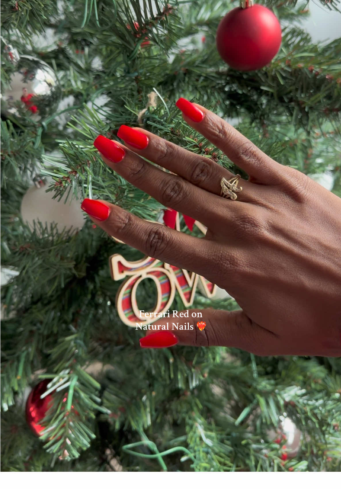 went red for the first time and I am in love. what took me so long?? #nails #nailinspo #rednails #rednailtheory 