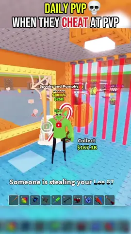 Cheating in PvP 🥀💀 #stealabrainrot #roblox #cheater