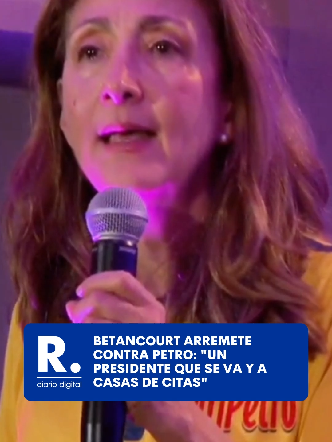 En una de las críticas más duras de su intervención, Ingrid Betancourt cuestionó el comportamiento personal del presidente y su familia. 