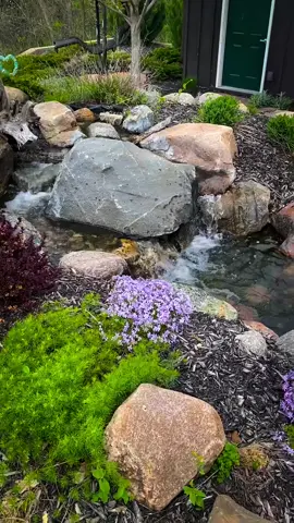 Looking around the pond taking it all in  #iowa #desmoines #waterfall #pond #outdoorliving   