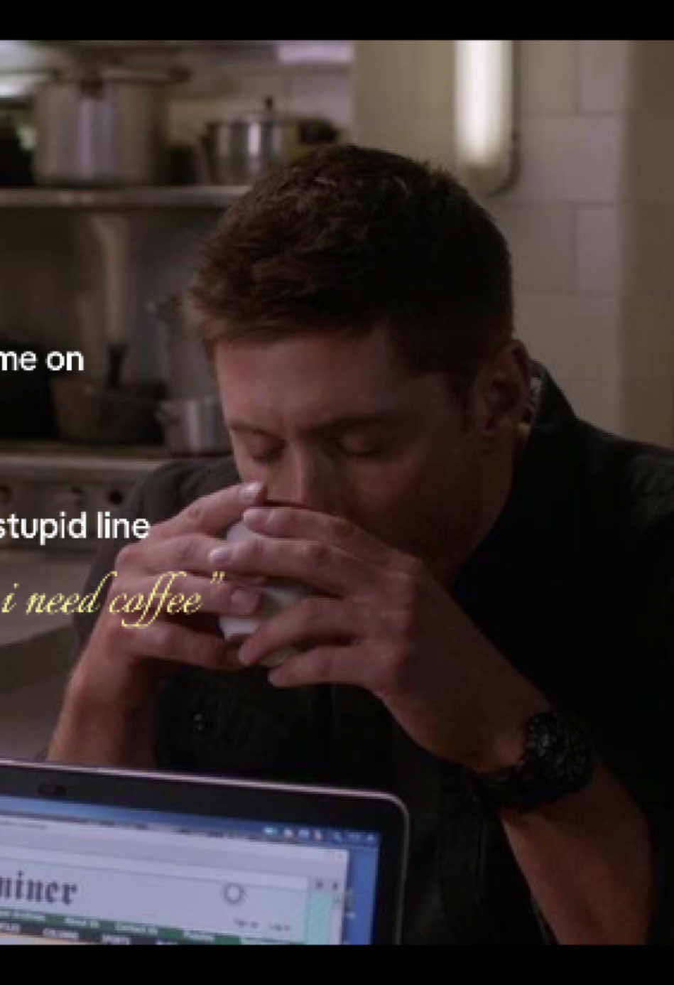 A coffeeaddicted  #coffee #superman #supernatural #deanwinchester #fyp 