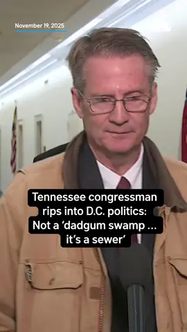 Rep. Tim Burchett, R-Tennessee, slammed the practice of lawmakers trading stocks or investments using their political access to privileged information. “Everyone talks about this place being a dadgum swamp. It’s not a swamp… This is a sewer.” More on the bill at the link in bio.