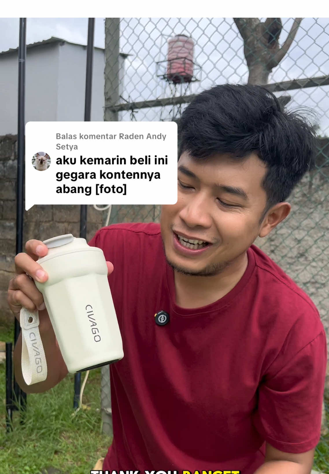 Membalas @Raden Andy Setya Thank you bgt kak udh beli di video aku, Tumbler Civago emang keren bgt #tumblr #tumbler #tumblerkopi #tumblerstainless #tumblertahandingin 