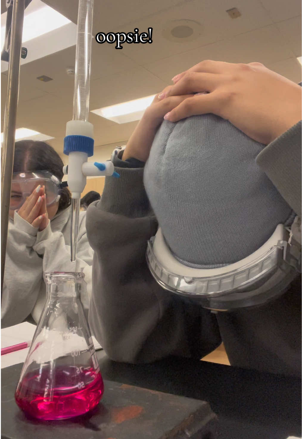 My hand slipped… #titration #fyp #viral #wabisabi #chemistry 