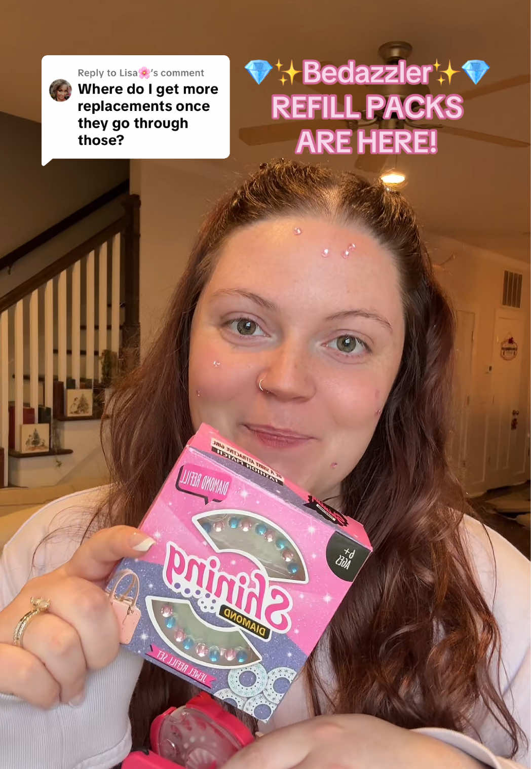 Replying to @Lisa🌸 using this comment to share the good news!!! You can now get refill packs for the Bedazzler so the fun never stops! #stockingstufferideas #stockingstuffersforher #tiktokshopblackfriday #christmasgiftideas #christmasgiftideasforgirls   
