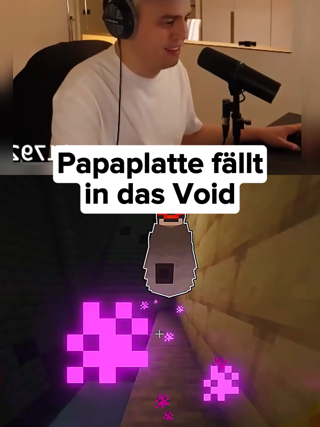 @papaplatte fällt in Craftattack in das Void #twitchgermany #german #papaplatte #foryou #craftattack