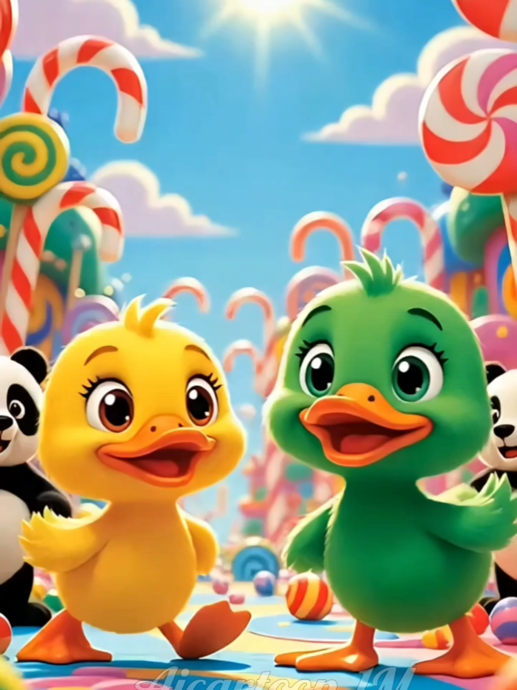 Cute duckling dancing cartoon fun video #kids #kidssong #kidscartoon #cartoonvideo #foryou 