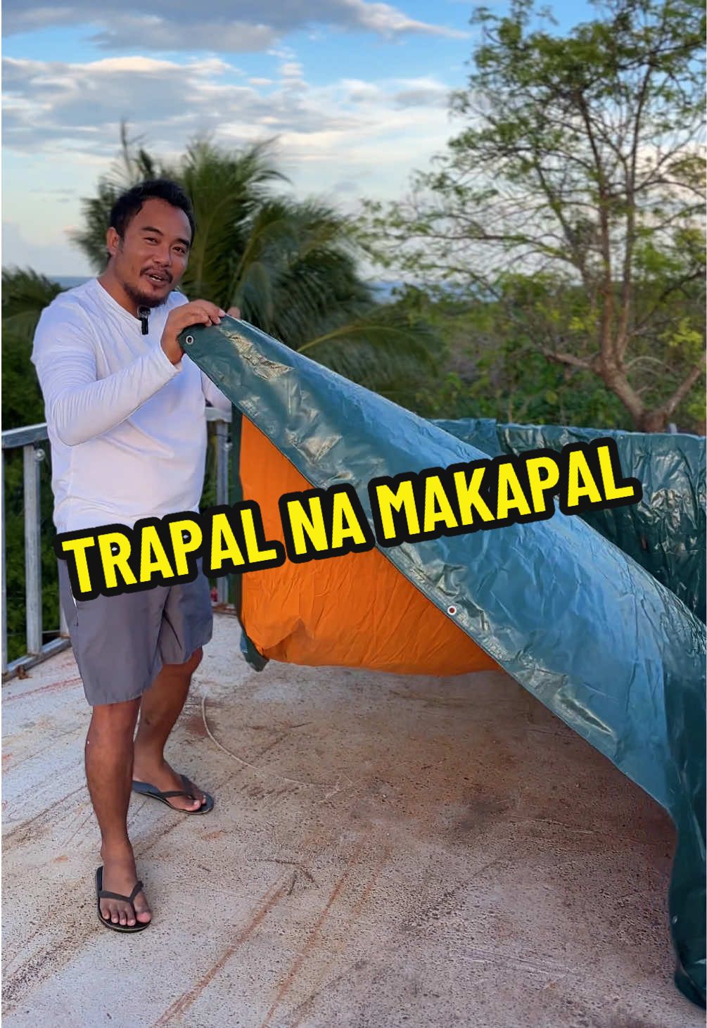 TRAPAL NA MAKAPAL AT MALAPAD NAKA DOUBLE LAYER AT MAY EYEHOOK NA. #trapal #tent #Outdoors #tiktokshop #affordable 