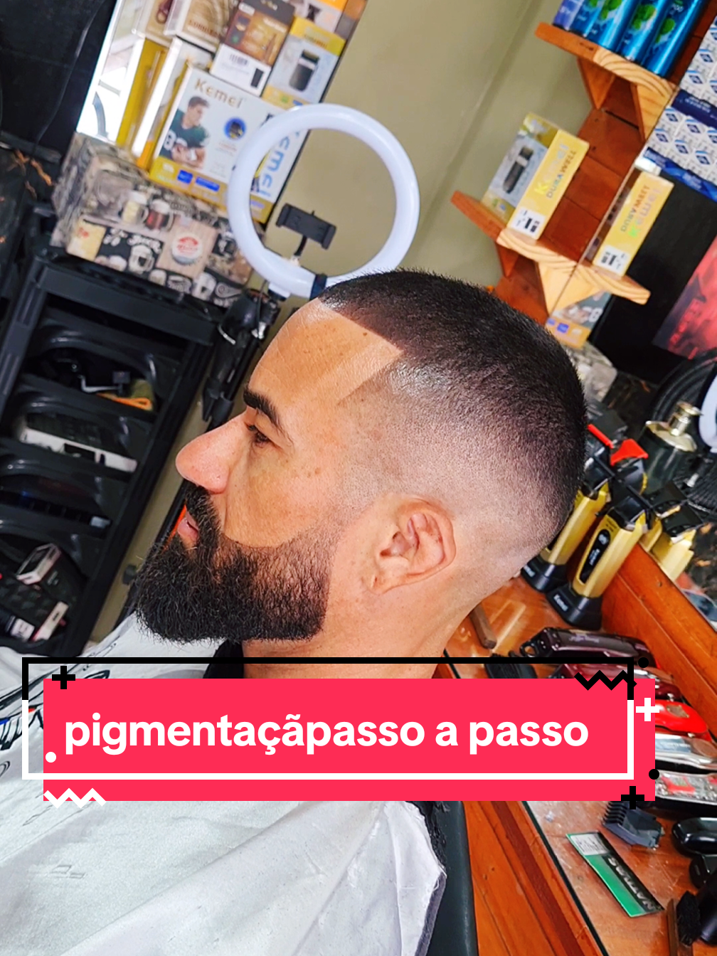 pigmentação passo a passo com a leografo tinta permanente#barbershop #organizacao #organize #gratidão #conquista 