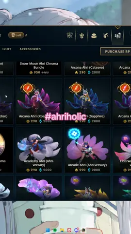 I got all her chromas today 🥳❤️ #ahri #leagueoflegends #GamerGirl #riotgames #foryou 
