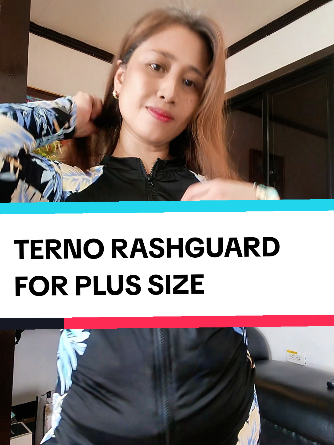 Comfortable and stretchy  Terno Rashguard For Plus Size #rashguard #ternorashguard #rashguardswimsuit #curvyfashion #swimwear 