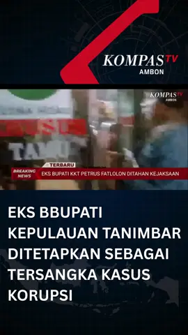 LEAD MANTAN BUPATI KABUPATEN KEPULAUAN TANIMBAR/ PETRUS FATLOLON/ RESMI DITETAPKAN SEBAGAI TERSANGKA KASUS DUGAAN KORUPSI PENYALAHGUNAAN DANA PENYERTAAN MODAL PADA PT TANIMBAR ENERGI//  PEMERIKSAAN TERHADAP PETRUS FATLOLON/ MANTAN BUPATI KKT PERIODE 2017-2022 INI BERLANGSUNG DI KANTOR KEJAKSAAN TINGGI MALUKU/ KAMIS SIANG HINGGA MALAM/ PEMERIKSAAN DIMULAI PUKUL 13.30 HINGGA 20.30 WIT// IA SEBELUMNYA DIPERIKSA SEBAGAI SAKSI DALAM KASUS DUGAAN KORUPSI DANA PENYERTAAN MODAL YANG BERSUMBER DARI APBD KABUPATEN KEPULAUAN TANIMBAR TAHUN ANGGARAN 2020 HINGGA 2022// DANA TERSEBUT DIDUGA DISALAH GUNAKAN DALAM PENGELOLAAN PT TANIMBAR ENERGI/ DENGAN TOTAL KERUGIAN NEGARA MENCAPAI LEBIH DARI 6 MILIAR RUPIAH// USAI DITETAPKAN SEBAGAI TERSANGKA/ PETRUS LANGSUNG DIGIRING KE RUMAH TAHANAN KELAS IIA AMBON UNTUK DITAHAN SELAMA 20 HARI KEDEPAN// #korupsi #bupati #kejaksaan