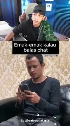 Pov : emak emak kalau balas chat 😂 #oziietv #fyp 