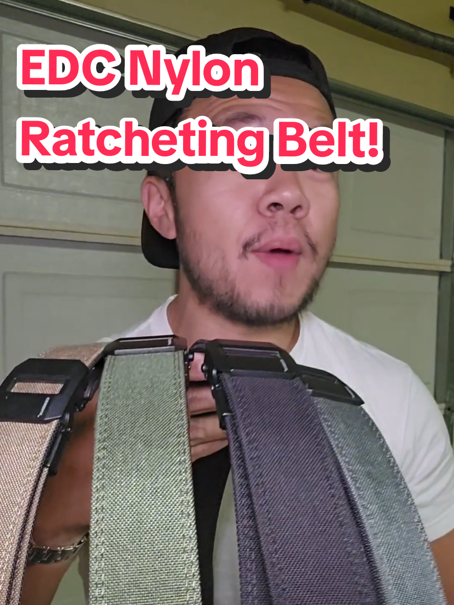 These Nylon Ratcheting Everyday Carry Belts from @IDOGEAR Sports will hold your Gear, Tools, Concealed Stuff and Pants! #tiktokshopcreatorpicks #tiktokshopblackfriday #tiktokshopcybermonday #giftsforhim #everydaycarry 