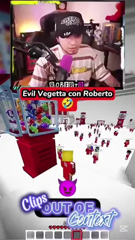 Evil Vegetta777 😈 jajajajaja #vegetta777 #robertocein #squidgames4 #Minecraft #twitch 
