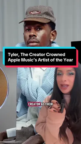Tyler, The Creator Crowned Apple Music’s 2025 Artist of the Year #artistoftheyear #tylerthecreator #badbunny #riristea #rivetsoro @Apple Music 
