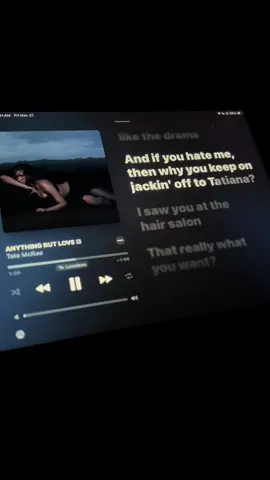 It’s so goooood tate #tatemcrae #soclosetowhat #misspossessive #t8 #soclosetowhatdeluxe 