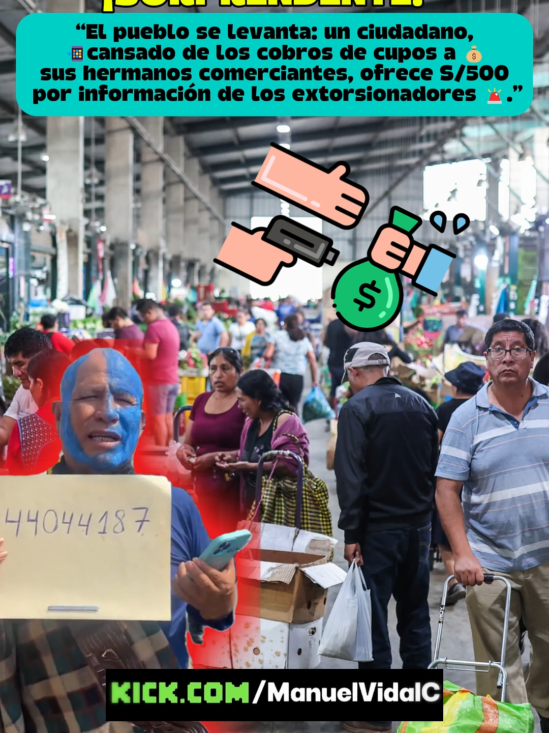 “El pueblo ya no se deja. Un ciudadano ofrece S/500 por información de extorsionadores que cobran cupos a comerciantes. ¡Basta de abusos! 🚨💰🔥” #AlertaPerú #ExtorsiónNo #BastaDeCupos #PuebloUnido #ViralPerú #NoticiasPerú #DenunciaYa #SeguridadCiudadana #Perú2025 #ComerciantesEnLucha