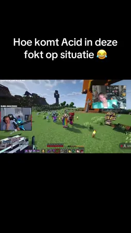 Acid besluit om een trap te bouwen rond de grafkist van Pangi. Vervolgens laat hij de trap perongeluk zelf afgaan en komt op 2.5 hartje en logt uit. Als hij weer inlogt staat hij in een krater en is een deel van Pangi’s standbeeld kapot. Om zichzelf te redden gebruikt hij meta-gaming en zegt dat hij van iemand heeft gehoord dat de maze van Harm in Pangi zijn graf lag. Wat iemand in z’n chat heeft gezegd💀