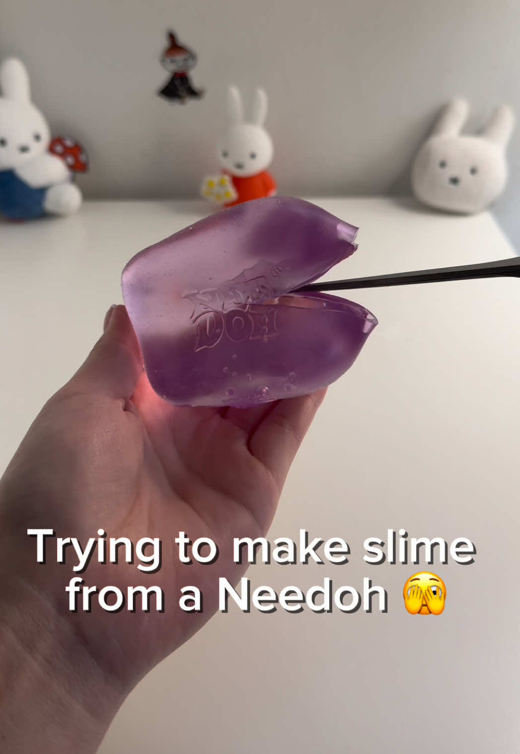 Making slime out of a Needoh 🫣 #slime #DIY #asmr #satisfying #fail 