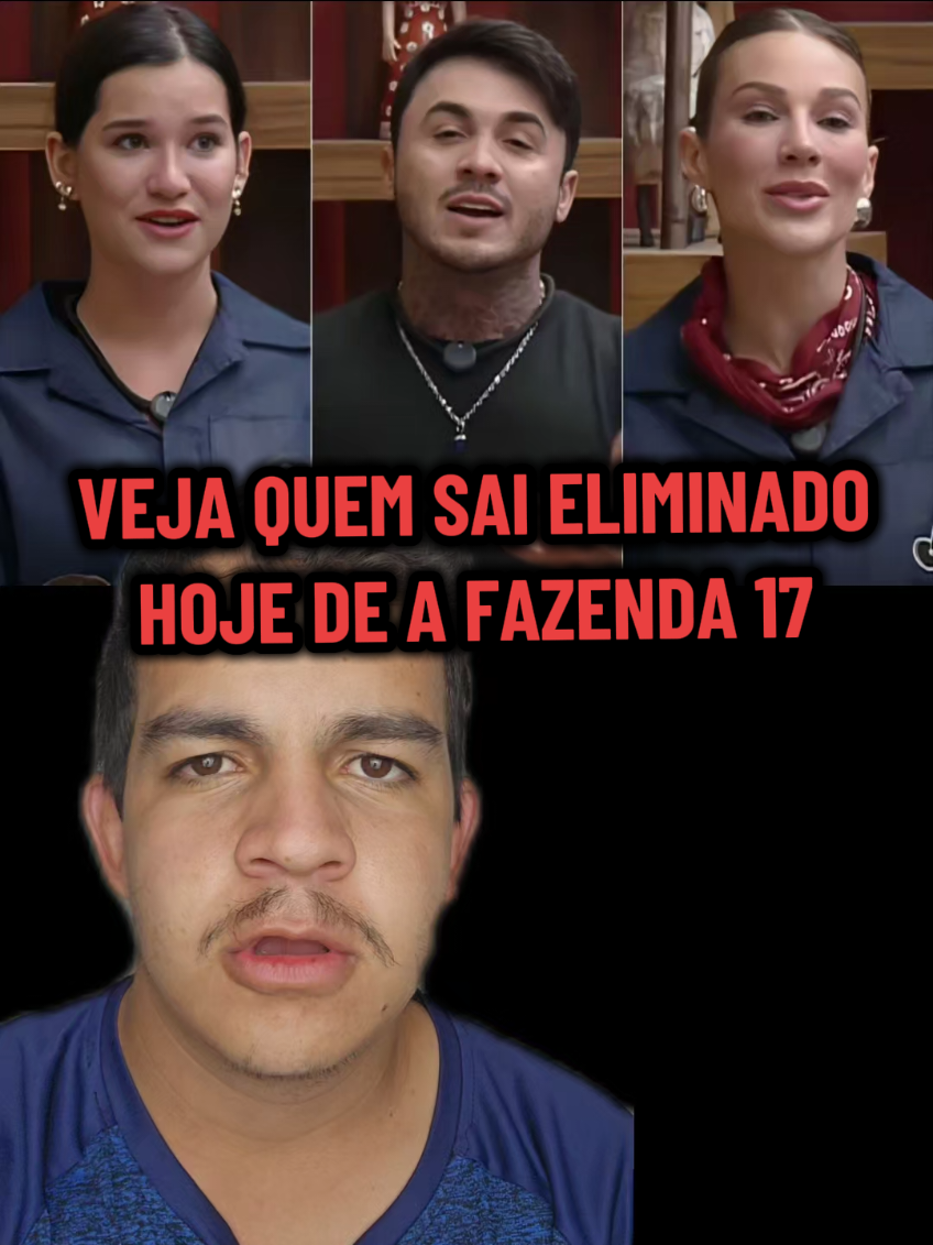 Mostrei quem sai eliminado nestante de A Fazenda 17 entre Wallas, Maria e Duda