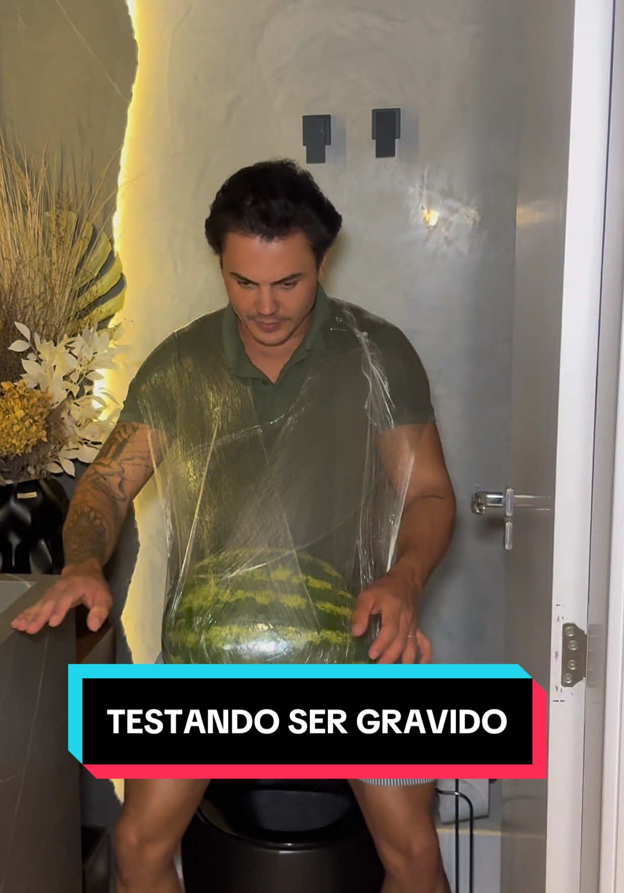 Sentindo o que as grávidas sentem kkkk