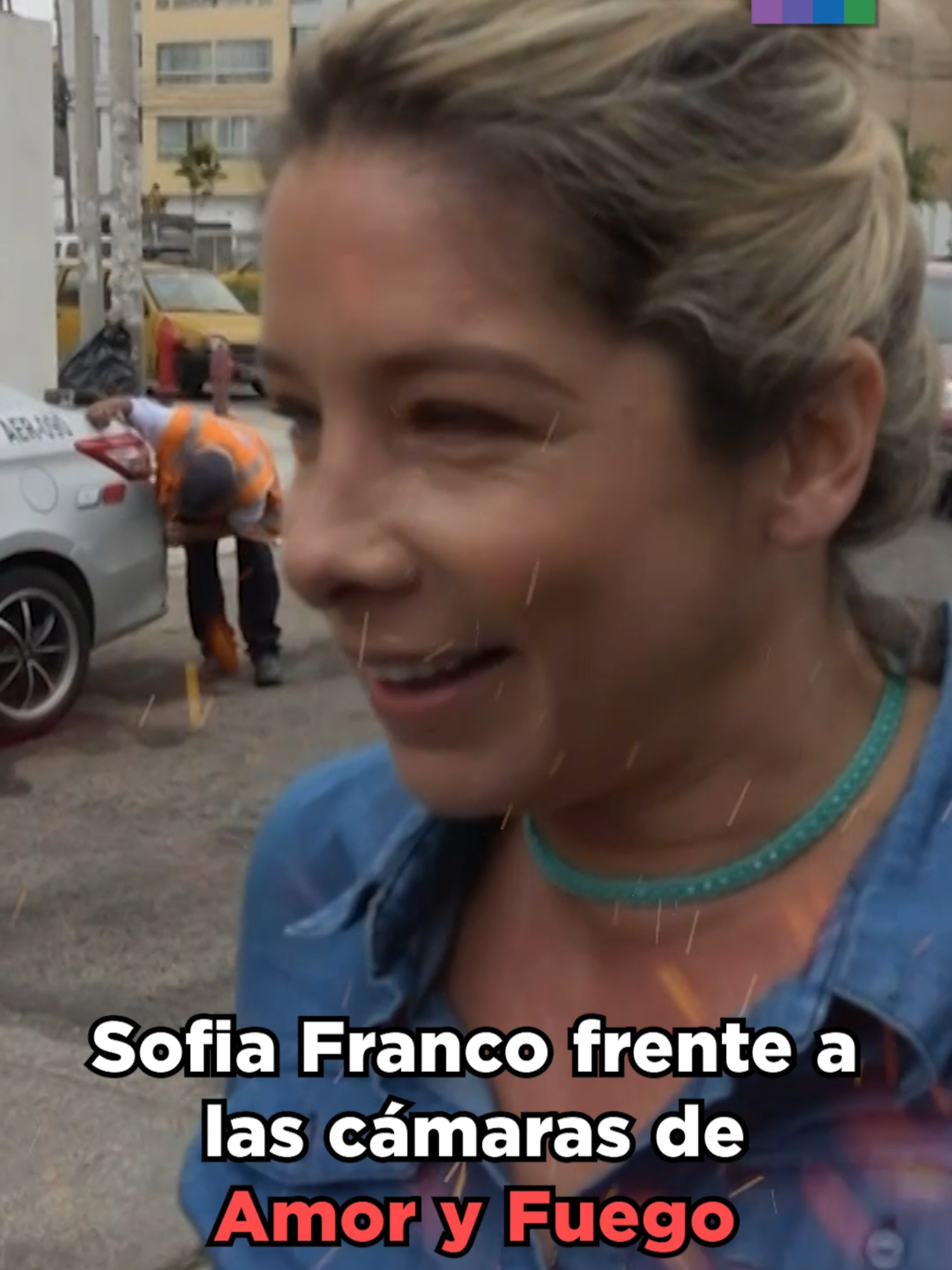 Sofía Franco frente a las cámaras de Amor y Fuego #SofíaFranco #AmoryFuego #ÁlvaroPazDeLaBarra